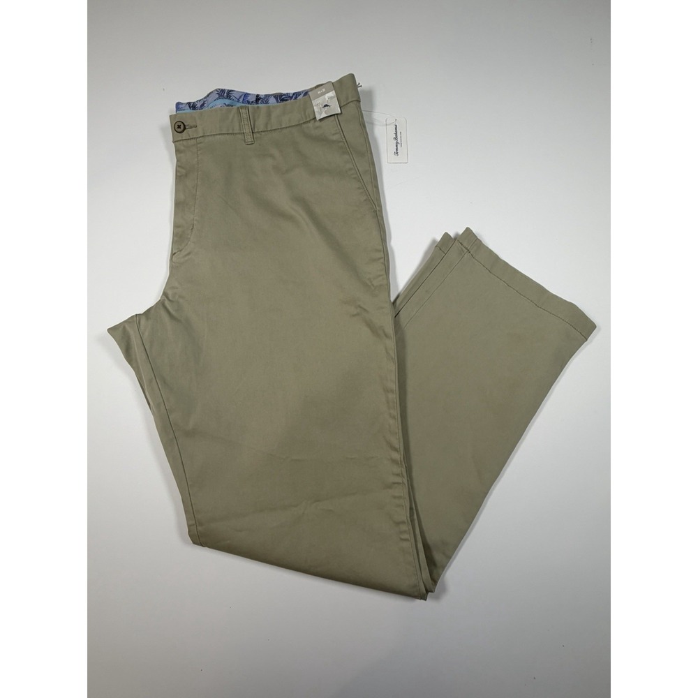Tommy Bahama Pants Boracay Solid Flat Front Beige Sand BT120338 Size 44x36 NWT